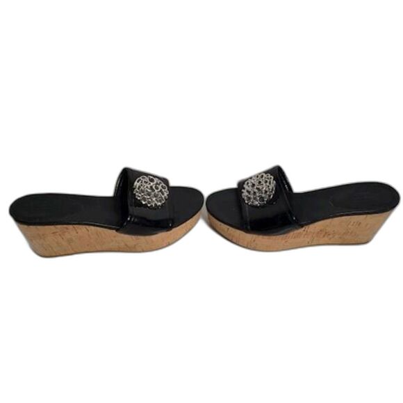 Coach Judith Patent Leather Wedges - Size 8.5 - Picture 6 of 8